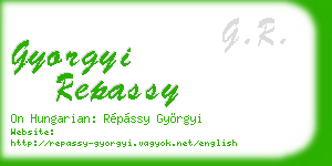 gyorgyi repassy business card